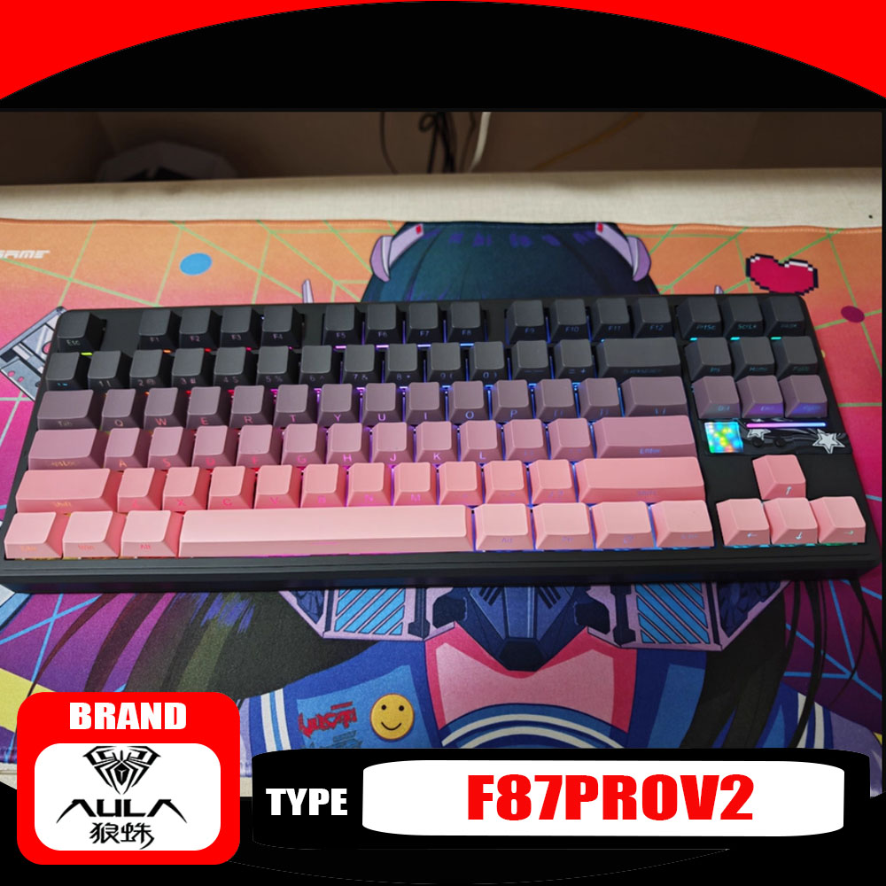 Keyboard Gaming Mac - AULA F87ProV2 Mechanical Keyboard Three Mode