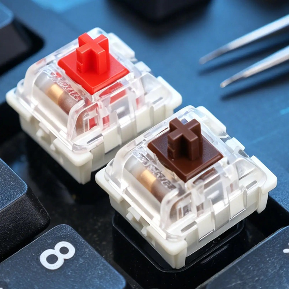 1-150Pcs 3 Pin DIY Mechanical  - Keyboard Gaming Blue Switch ulasan dan harga