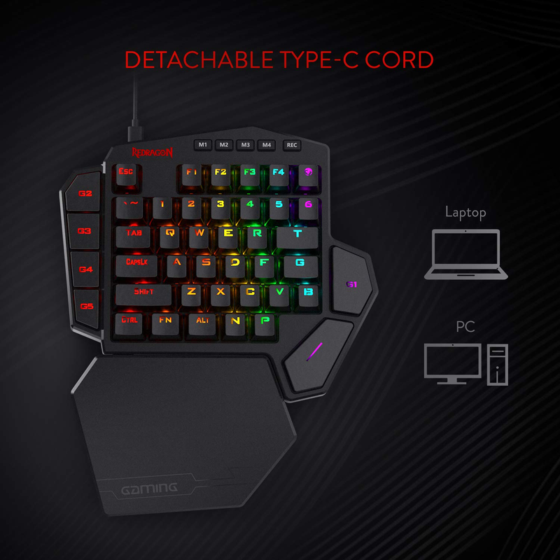 Redragon K585 DITI One-Handed  - Gaming Keyboard 1 Hand ulasan dan harga