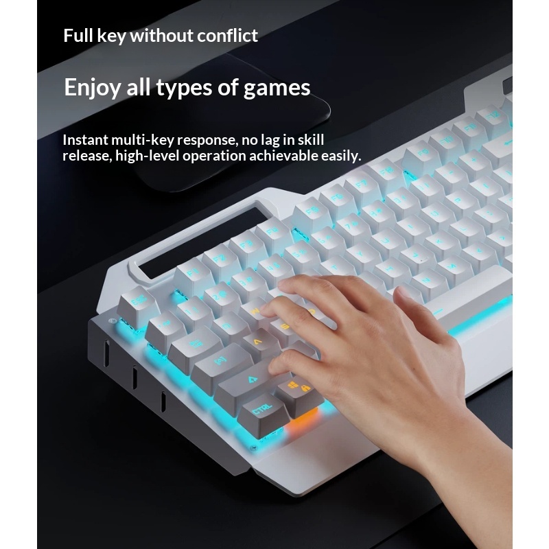 Eweadn Tk900 Wireless Gaming M - Keyboard Gaming Blue Switch ulasan dan harga