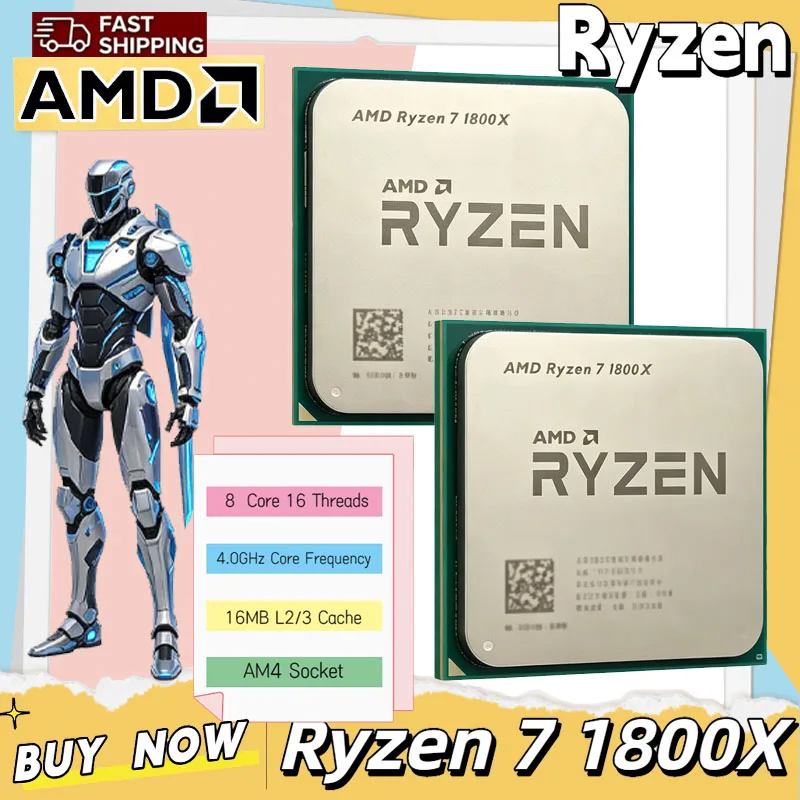 AMD Ryzen 7 1800X CPU 3.60GHz- - Amd Cpu Ryzen 7 ulasan dan harga