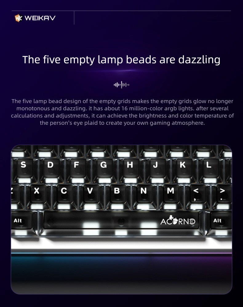 NEW WEIKAV Nut65 Aluminum Allo - Gaming Keyboard Mini Mechanical ulasan dan harga