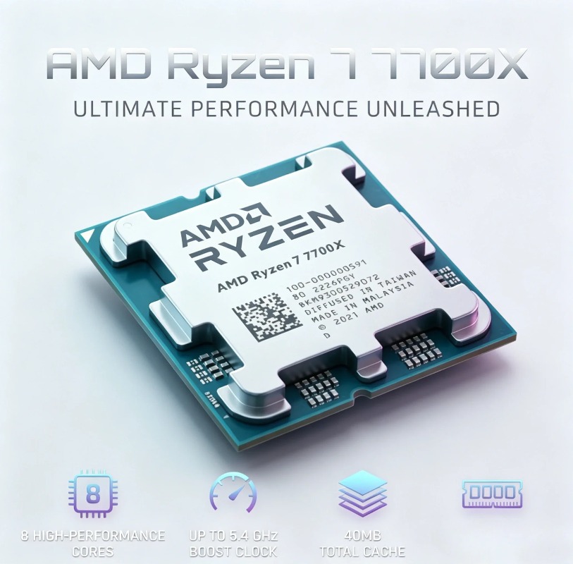 AMD Ryzen 7 7700X R7 7700X CPU - Amd Cpu Ryzen 7 ulasan dan harga