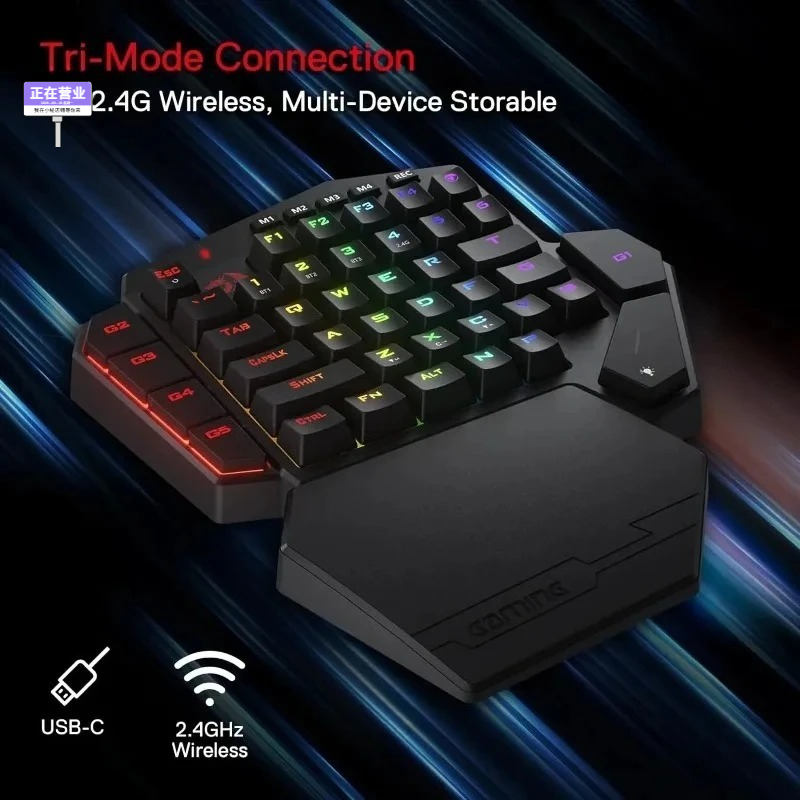 New Redragon K585 PRO Wireless - Gaming Keyboard 1 Hand ulasan dan harga