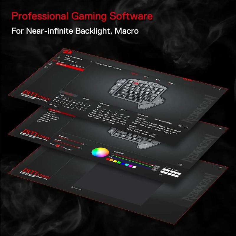 New Redragon K585 PRO Wireless - Gaming Keyboard 1 Hand ulasan dan harga