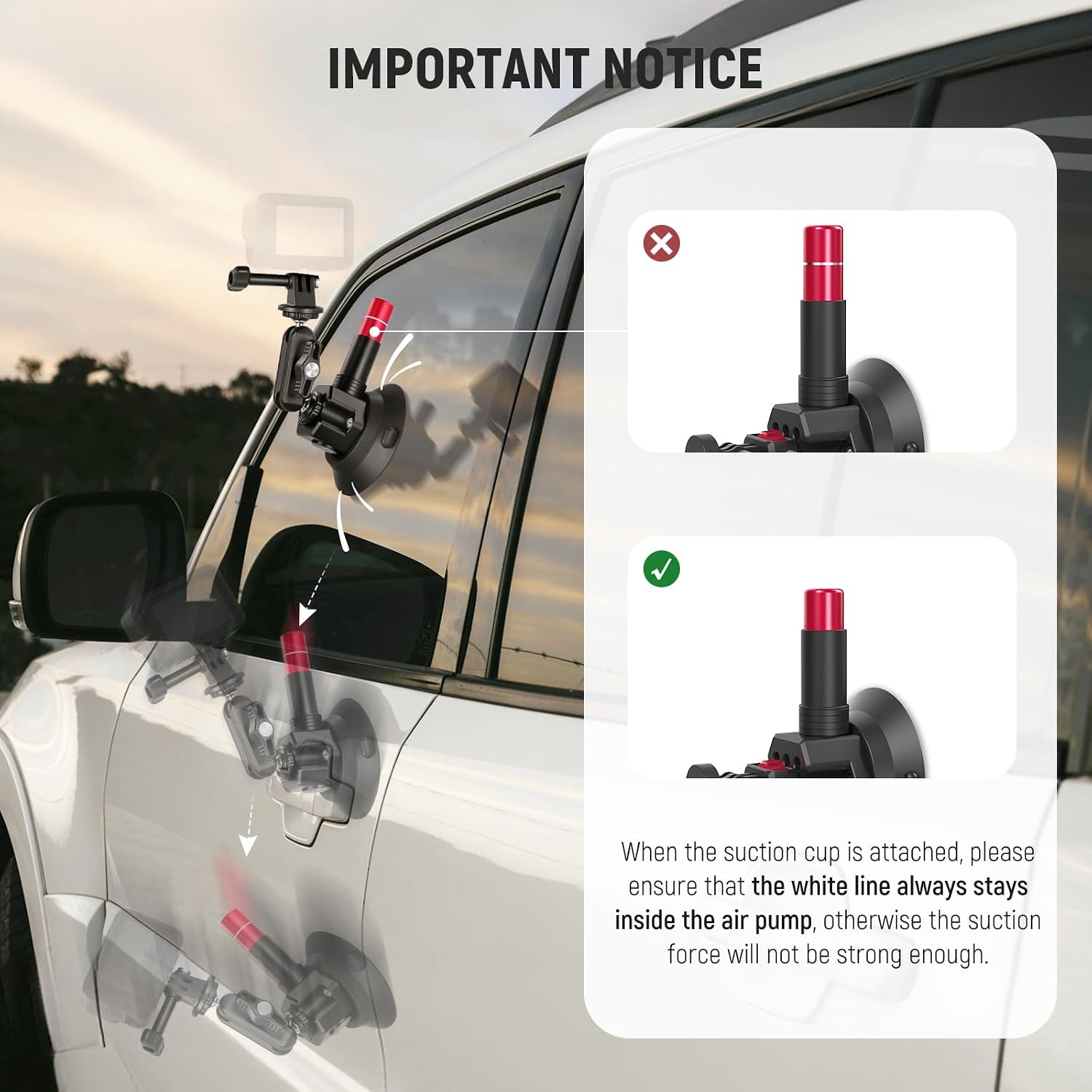 NEEWER Triple Suction Cup Car  - Stabilizer Screw In ulasan dan harga