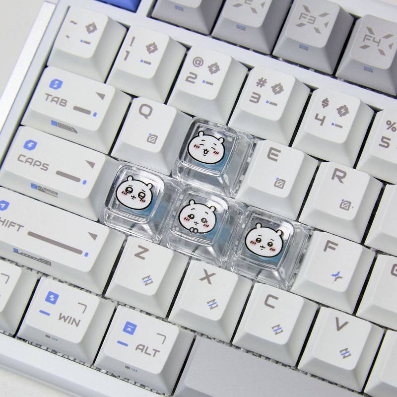Chiikawa 4 Pcs Handmade Transp - Gaming Keyboard He ulasan dan harga