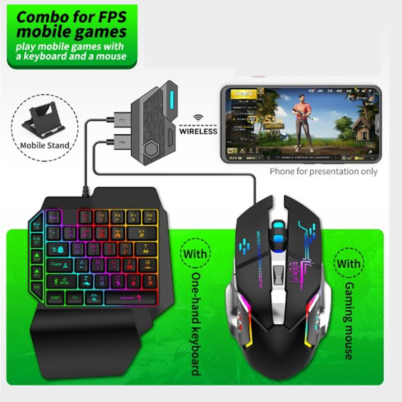 Mobile Game Combo Pack Bluetoo - Gaming Keyboard Bluetooth ulasan dan harga
