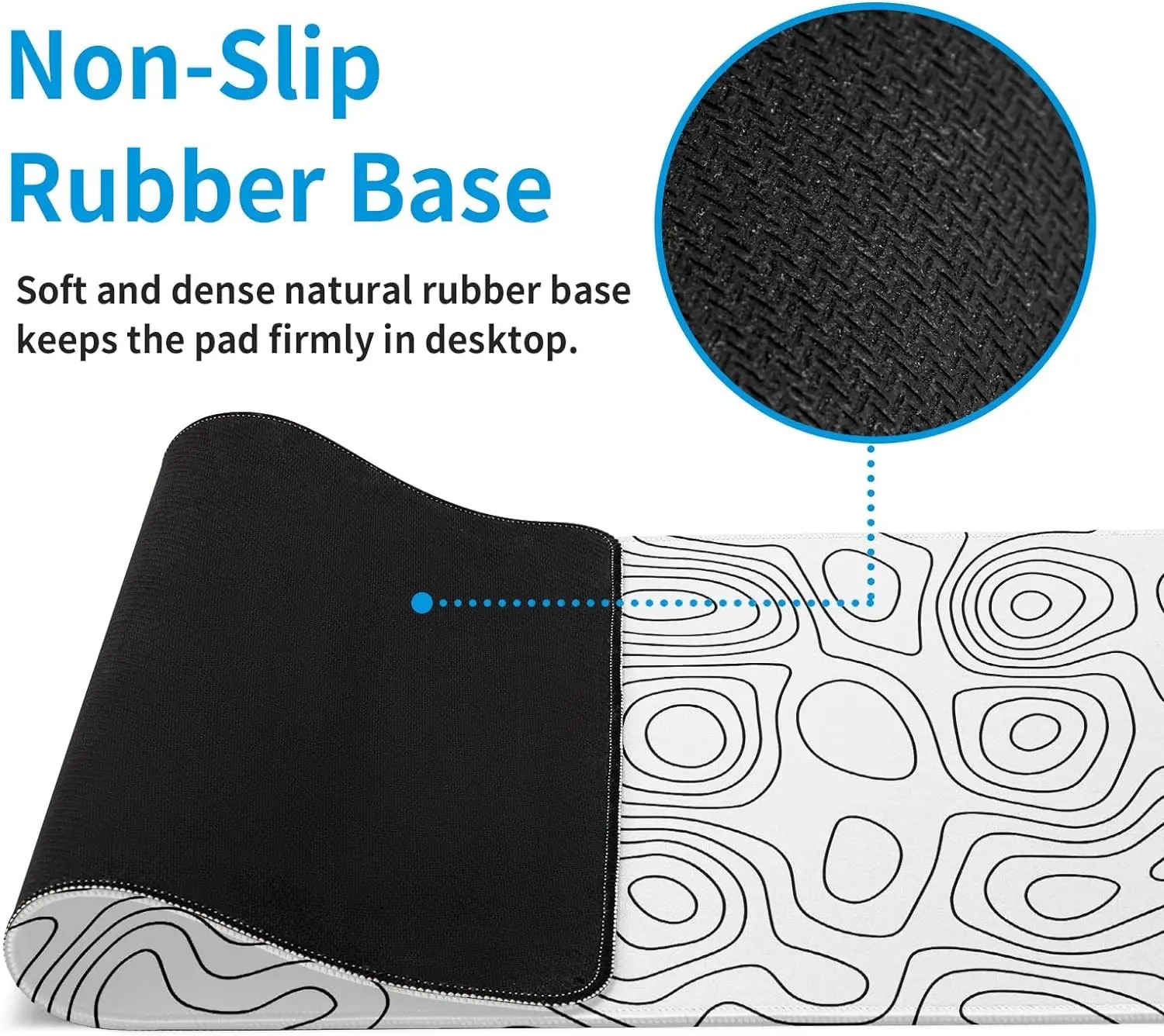 White Rubber Mouse Pad Topogra - Gaming Keyboard High Ground ulasan dan harga