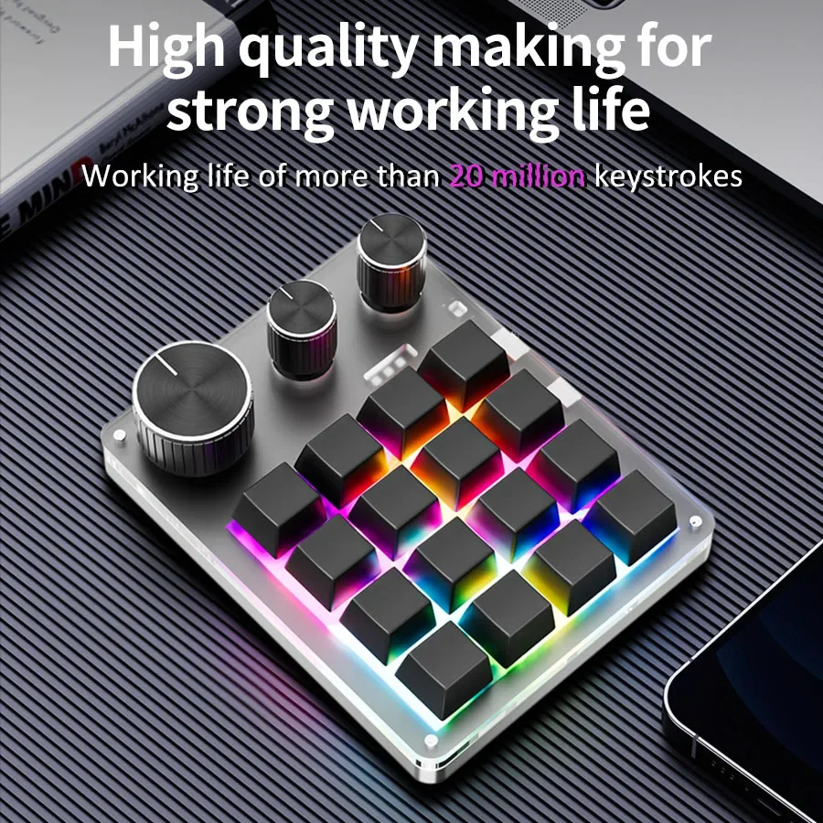 Wireless Bluetooth Programming - Gaming Keyboard Mini Mechanical ulasan dan harga