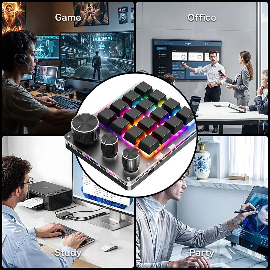 Wireless Bluetooth Programming - Gaming Keyboard Mini Mechanical ulasan dan harga