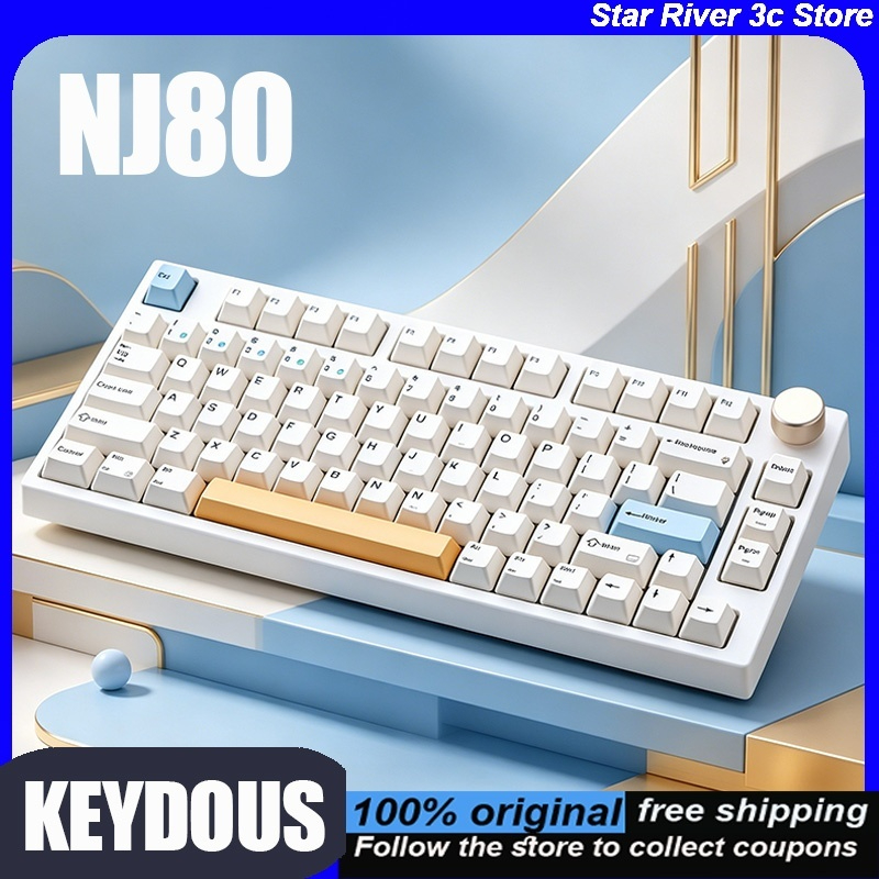 KEYDOUS NJ80 Mechanical Keyboa - Keyboard Gaming Mac ulasan dan harga