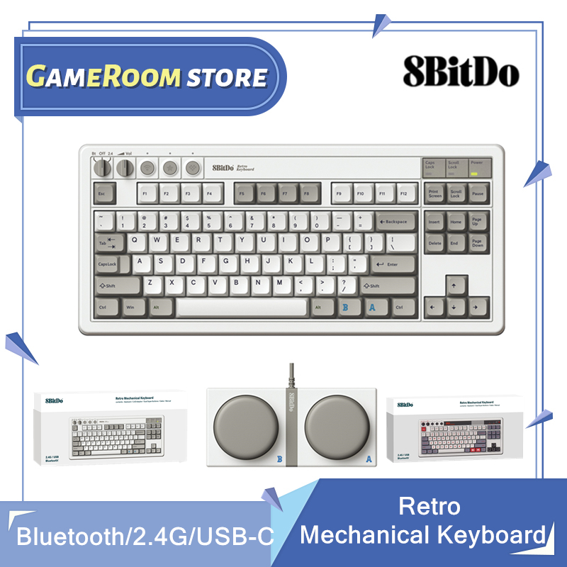 8Bitdo Retro Mechanical Keyboa - Gaming Keyboard Bluetooth ulasan dan harga