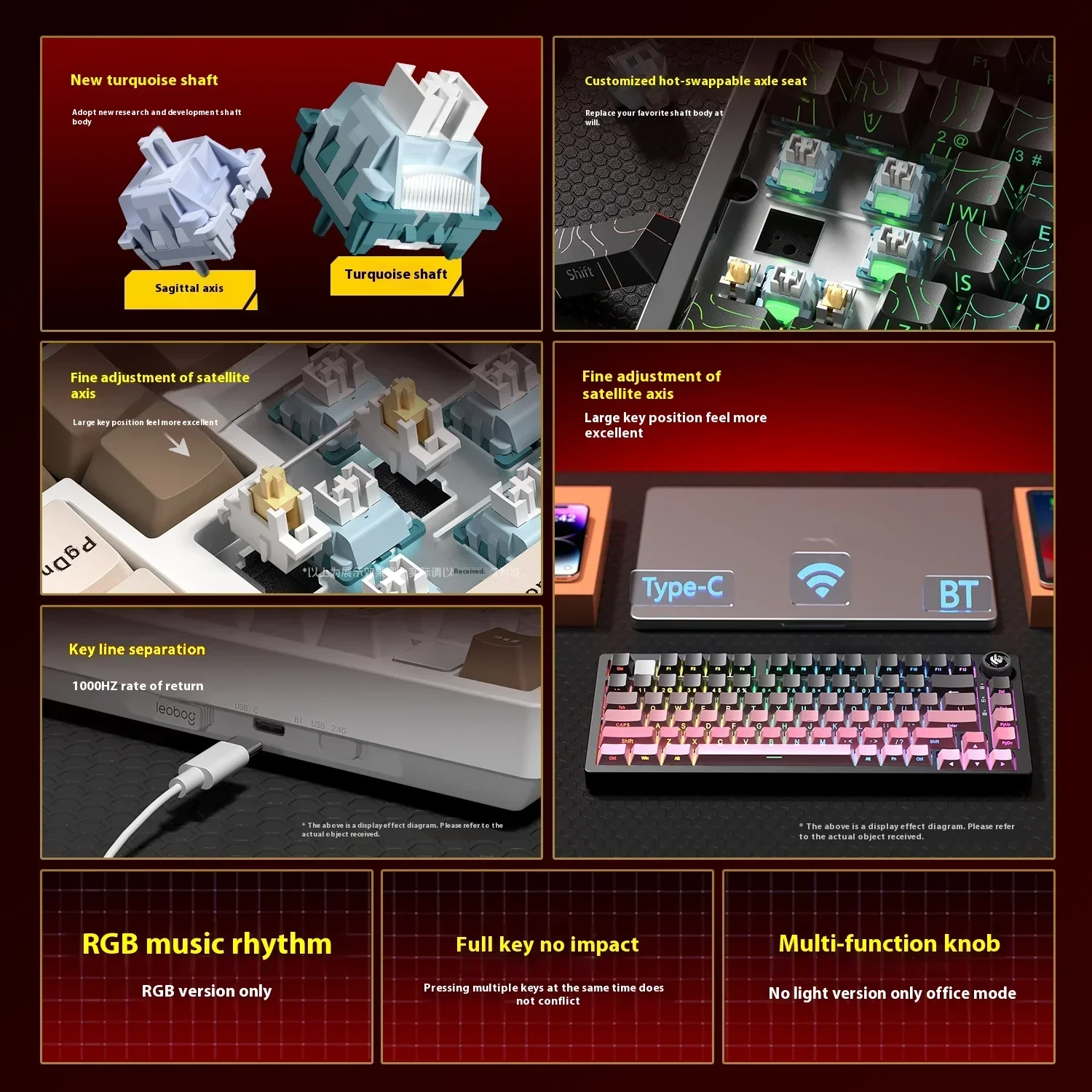 Leobog Hi75C Hi75 Hi75C Pro Al - Gaming Keyboard Mini Mechanical ulasan dan harga