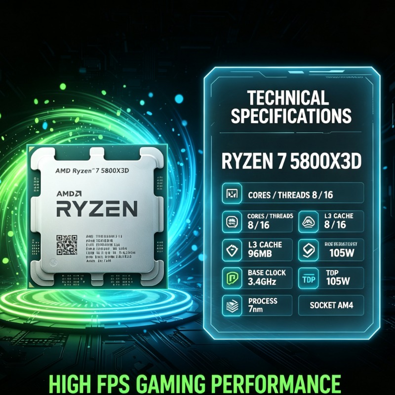96MB Large Cache AMD Ryzen 7 5 - Amd Cpu Ryzen 7 ulasan dan harga