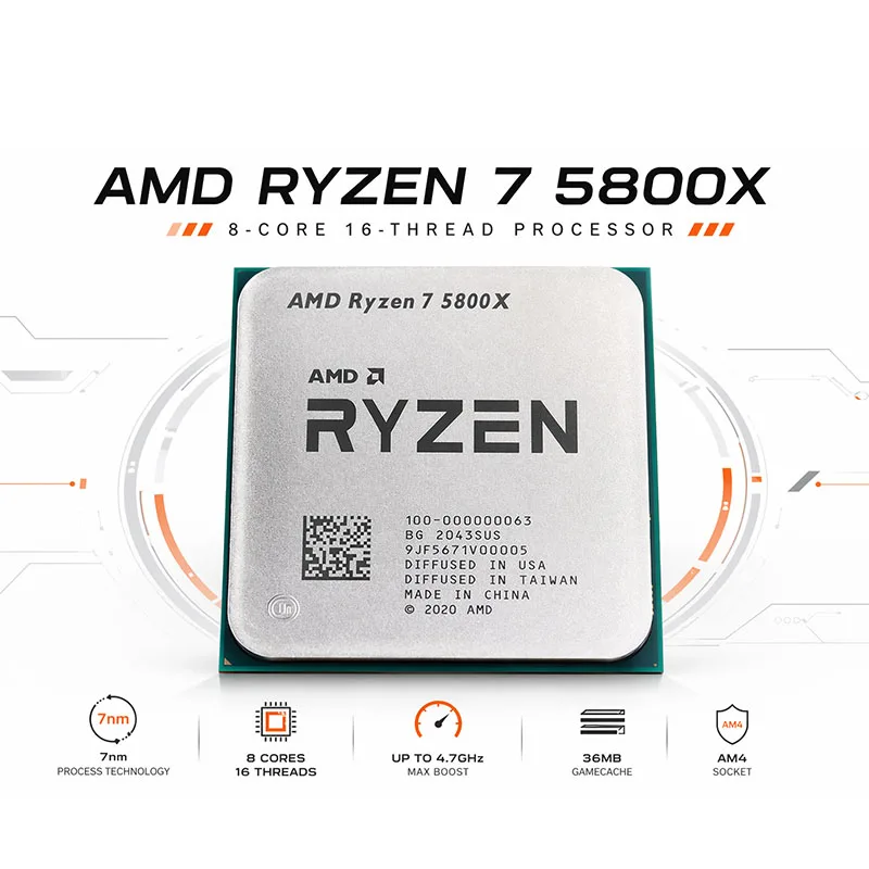AMD Ryzen 7 5800X Unlocked Ove - Amd Cpu Ryzen 7 ulasan dan harga