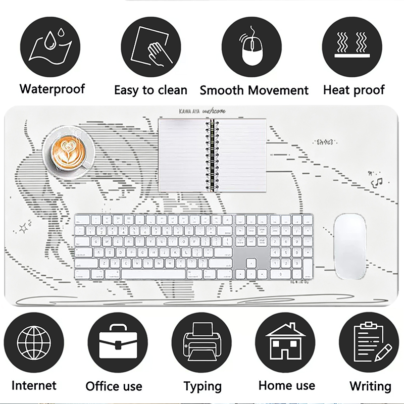 1Pcs Leather Mouse Pad Anime A - Gaming Keyboard And Mouse Pad ulasan dan harga